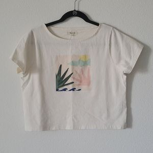 Madewell crop Tshirt